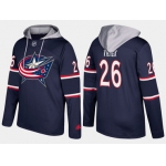 Adidas Columbus Blue Jackets 26 Thomas Vanek Name And Number Navy Hoodie