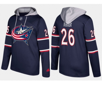 Adidas Columbus Blue Jackets 26 Thomas Vanek Name And Number Navy Hoodie