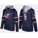 Adidas Columbus Blue Jackets 9 Artemi Panarin Name And Number Navy Hoodie