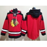 Men's Chicago Blackhawks NEW Red Blank Hoodie