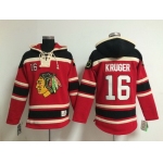Old Time Hockey Chicago Blackhawks #16 Marcus Kruger Red Hoodie