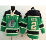 Old Time Hockey Chicago Blackhawks #2 Duncan Keith Green Hoodie
