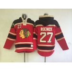 Old Time Hockey Chicago Blackhawks #27 Johnny Oduya Red Hoodie