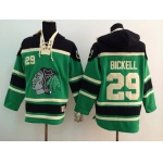 Old Time Hockey Chicago Blackhawks #29 Bryan Bickell Green Hoodie