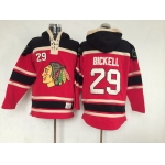 Old Time Hockey Chicago Blackhawks #29 Bryan Bickell Red Hoodie