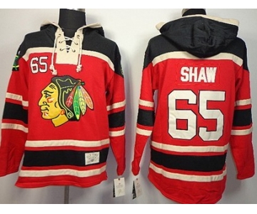 Old Time Hockey Chicago Blackhawks #65 Andrew Shaw Red Hoodie