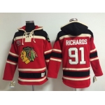 Old Time Hockey Chicago Blackhawks #91 Brad Richards Red Hoodie