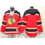 Old Time Hockey Chicago Blackhawks Blank Red Hoodie