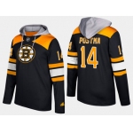 Adidas Boston Bruins 14 Paul Postma Name And Number Black Hoodie