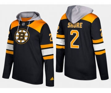 Adidas Boston Bruins 2 Eddie Shore Retired Black Name And Number Hoodie