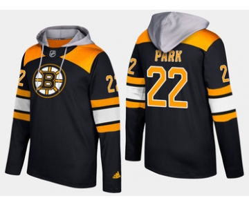 Adidas Boston Bruins 22 Brad Park Retired Black Name And Number Hoodie