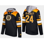 Adidas Boston Bruins 24 Terry O'Reilly Retired Black Name And Number Hoodie