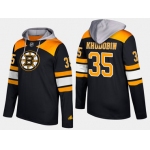 Adidas Boston Bruins 35 Anton Khudobin Name And Number Black Hoodie