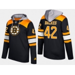 Adidas Boston Bruins 42 David Backes Name And Number Black Hoodie