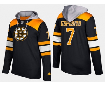 Adidas Boston Bruins 7 Phil Esposito Retired Black Name And Number Hoodie