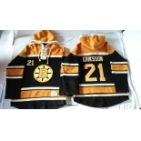 Old Time Hockey Boston Bruins #21 Loui Eriksson Black Hoodie