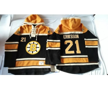 Old Time Hockey Boston Bruins #21 Loui Eriksson Black Hoodie