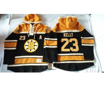 Old Time Hockey Boston Bruins #23 Chris Kelly Black Hoodie