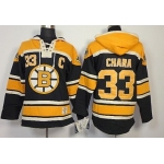 Old Time Hockey Boston Bruins #33 Zdeno Chara Black Hoodie