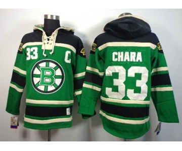 Old Time Hockey Boston Bruins #33 Zdeno Chara Green Hoodie