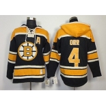 Old Time Hockey Boston Bruins #4 Bobby Orr Black Hoodie