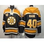 Old Time Hockey Boston Bruins #40 Tuukka Rask Black Hoodie