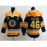 Old Time Hockey Boston Bruins #46 David Krejci Black Hoodie