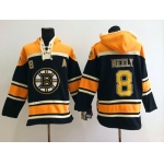 Old Time Hockey Boston Bruins #8 Cam Neely Black Hoodie