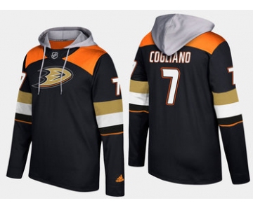 Adidas Anaheim Ducks 7 Andrew Cogliano Name And Number Black Hoodie