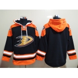 Men's Hockey Anaheim Ducks Black Blank Hoodie