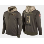 Nike Anaheim Ducks 3 Kevin Bieksa Olive Salute To Service Pullover Hoodie