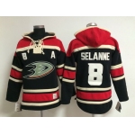 Old Time Hockey Anaheim Ducks #8 Teemu Selanne Black Hoodie