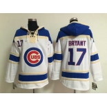 Chicago Cubs #17 Kris Bryant White Hoody