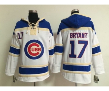 Chicago Cubs #17 Kris Bryant White Hoody
