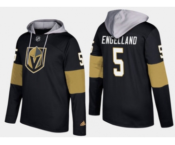 Adidas Vegas Golden Knights 5 Deryk Engelland Name And Number Black Hoodie