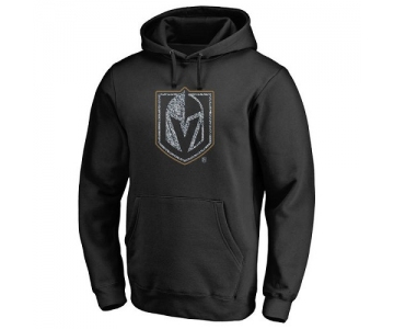 NHL Men's Vegas Golden Knights Black Static Logo Pullover Hoodie