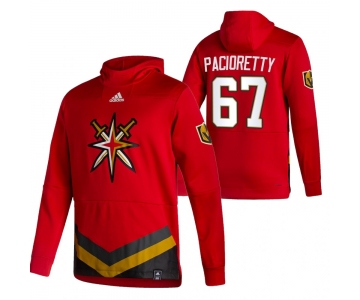 Vegas Golden Knights #67 Max Pacioretty Adidas Reverse Retro Pullover Hoodie Red
