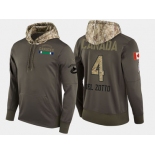 Nike Vancouver Canucks 4 Michael Del Zotto Olive Salute To Service Pullover Hoodie