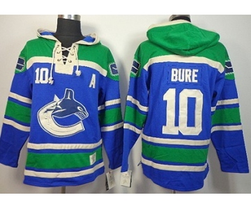 Old Time Hockey Vancouver Canucks #10 Pavel Bure Blue Hoodie