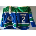 Old Time Hockey Vancouver Canucks #2 Dan Hamhuis Blue Hoodie