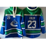 Old Time Hockey Vancouver Canucks #23 Alexander Edler Blue Hoodie