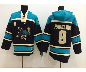 Old Time Hockey San Jose Sharks #8 Joe Pavelski Black Hoodie