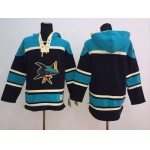 Old Time Hockey San Jose Sharks Blank Black Hoodie