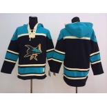 Old Time Hockey San Jose Sharks Blank Black Hoodie