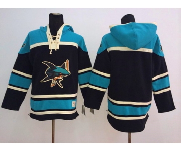 Old Time Hockey San Jose Sharks Blank Black Hoodie
