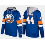 Adidas New York Islanders 44 Calvin De Haan Name And Number Blue Hoodie