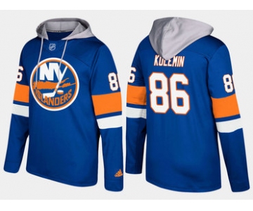 Adidas New York Islanders 86 Nikolay Kulemin Name And Number Blue Hoodie