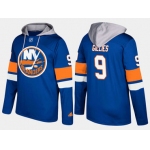 Adidas New York Islanders 9 Clark Gillies Retired Blue Name And Number Hoodie