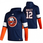 New York Islanders #12 Josh Bailey Adidas Reverse Retro Pullover Hoodie Navy
