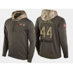 Nike New York Islanders 44 Calvin De Haan Olive Salute To Service Pullover Hoodie